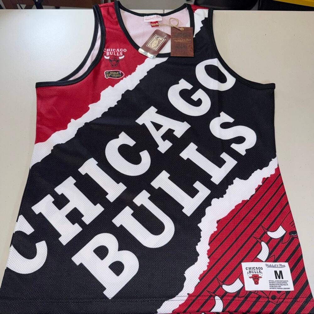 Chicago Bulls Mitchell & Ness Jumbotron Tank 1996 NBA Finals Medium NWT